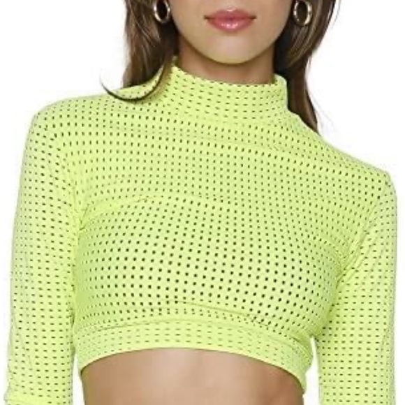 ACACIA SWIMWEAR Indo Top | Neon Cactus Mesh - Picture 7 of 7